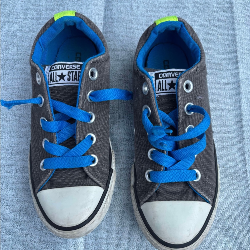 Converse Kids' Sneakers in Gray and Blue size 13